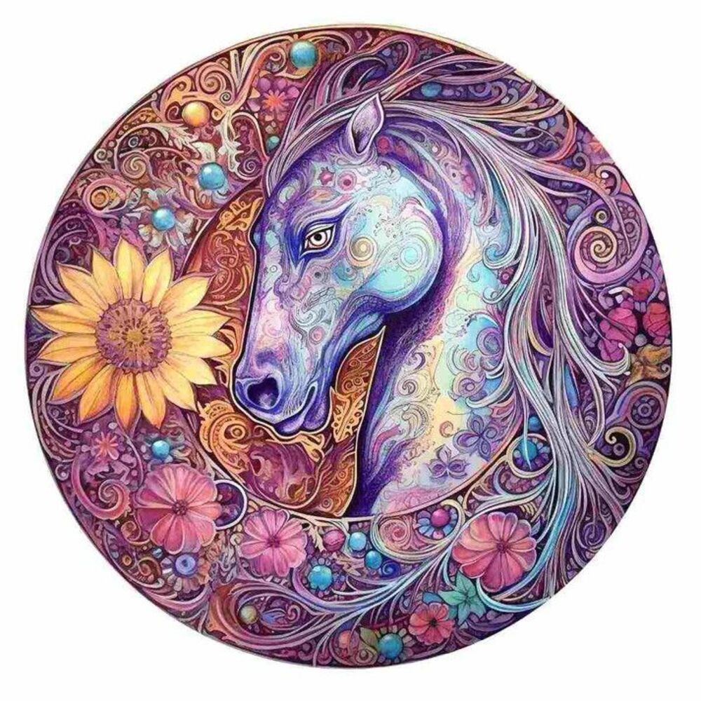 Horse Crafthub Wooden Jigsaw Puzzle Size A5/Small NEW